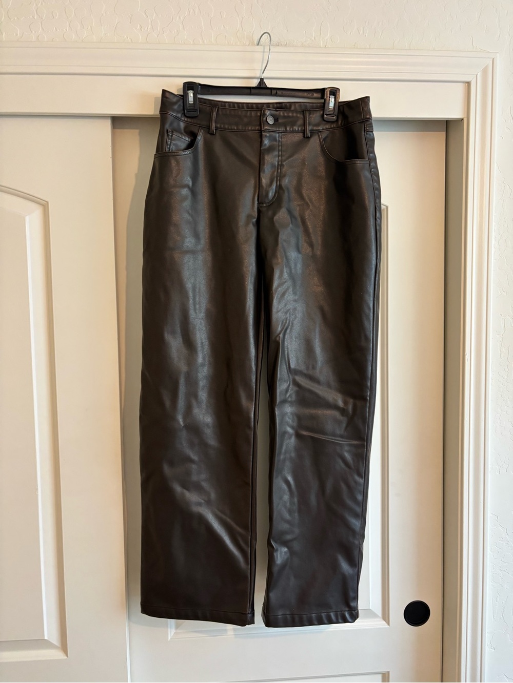wild fable dark brown Faux Leather Pants